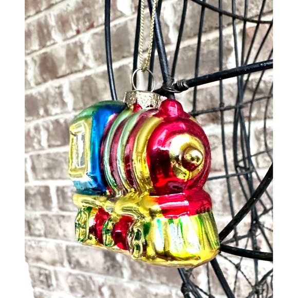 Vintage 90's Christmas Ornaments Set of 3 Santa Claus Train Fire Truck Festive - Picture 4 of 12